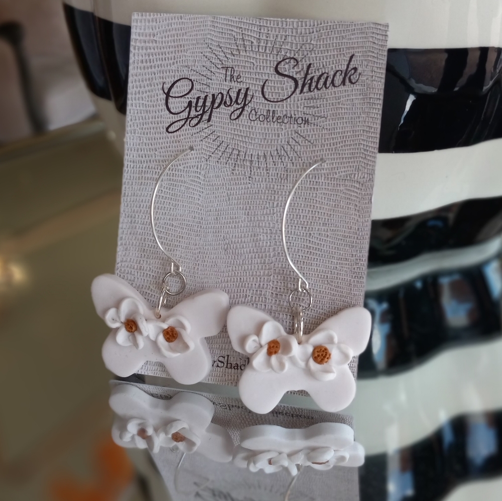 Handmade clay earrings